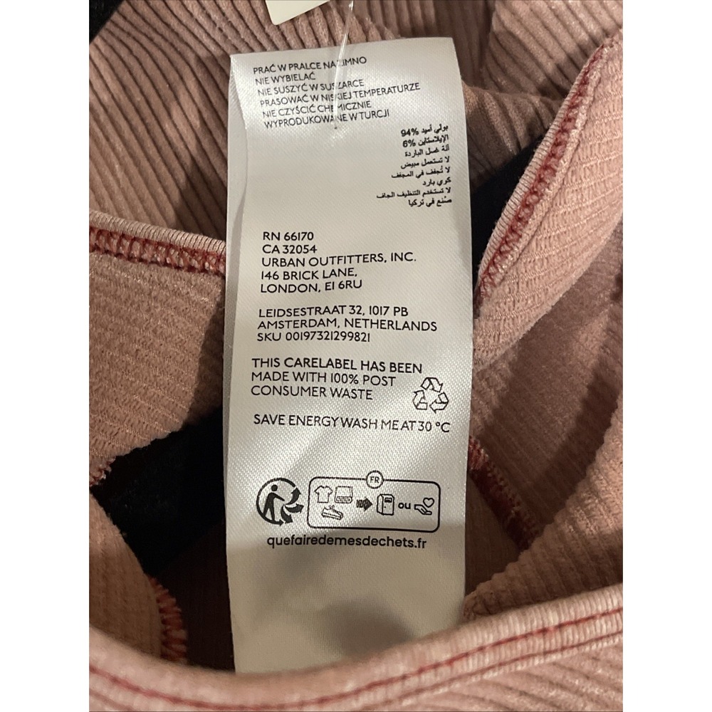 NWT BDG URBAN OUTFITTERS Callie Long Sleeve Bodycon Rib Knit Midi Dress Size L‎ - Picture 8 of 11